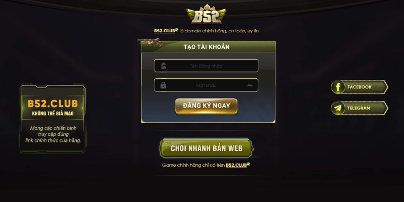 Cách đăng ký tài khoản B52CLUB miễn phí